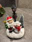 Weihnachtsfigur „Santa & Schneemann“ – 13 cm