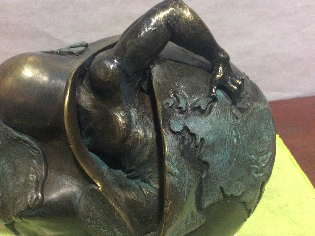 Bronzskulptur – Andrés Gómez „Origenes“ – 30×22×12 cm