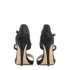 Made in Italia IRIDE – Damen Sandalen mit Cut-Out Design, Schwarz