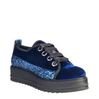 Ana Lublin – Ewa Blu Damen Sneaker aus Samt & Glitzer