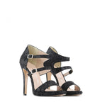 Made in Italia IRIDE – Damen Sandalen mit Cut-Out Design, Schwarz