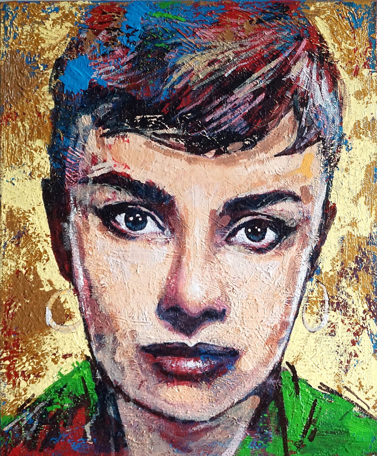 Original Acrylgemälde – Waldemar Zwoliński „Audrey Hepburn“ – 50×60 cm
