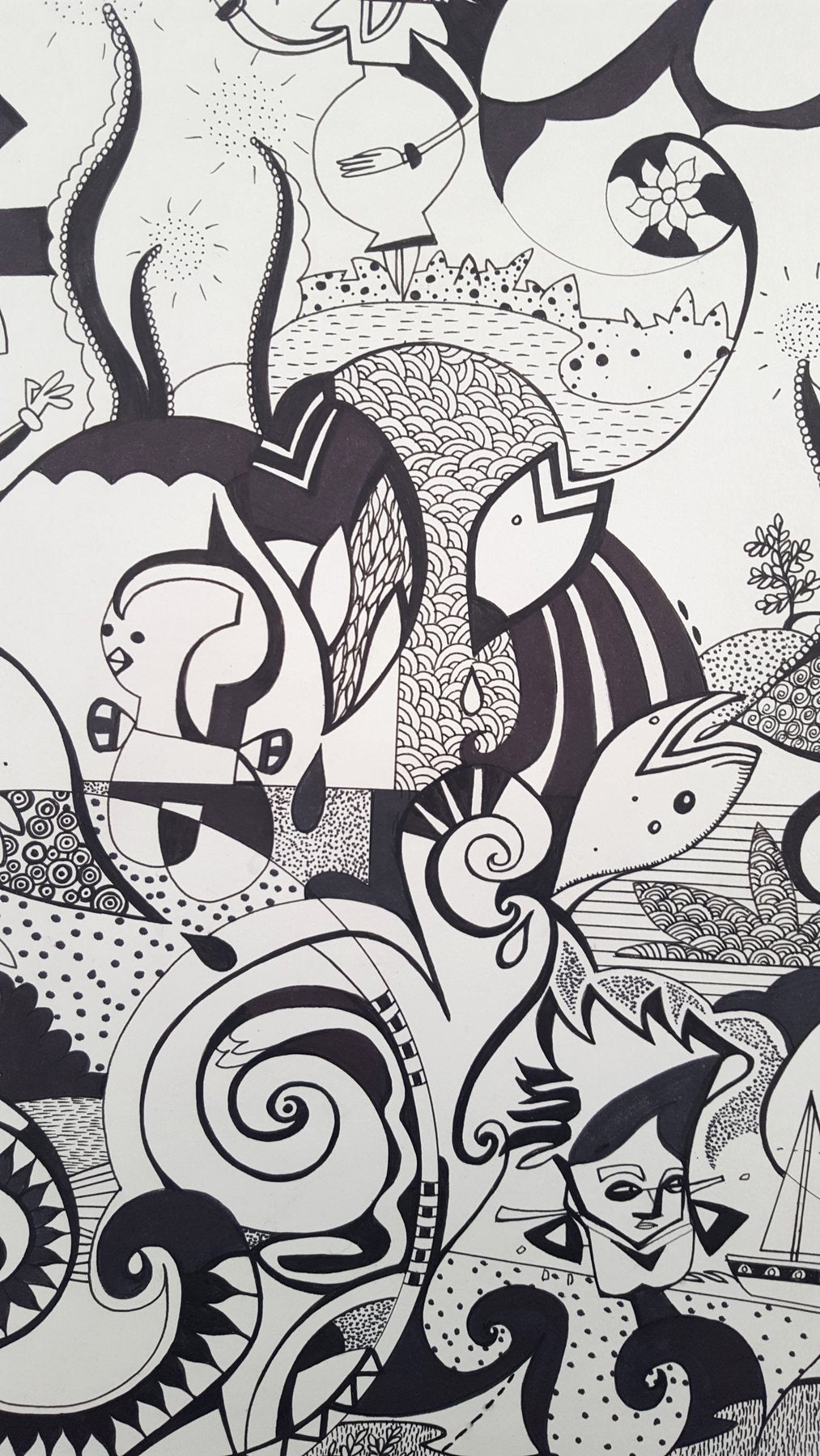 Original Illustration – Leon Sparkes & Deborah Brogden „Oxygen“ – 41,5×28,5 cm