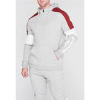 Herren Zip-Hoodie Everlast – Grau mit roten Details