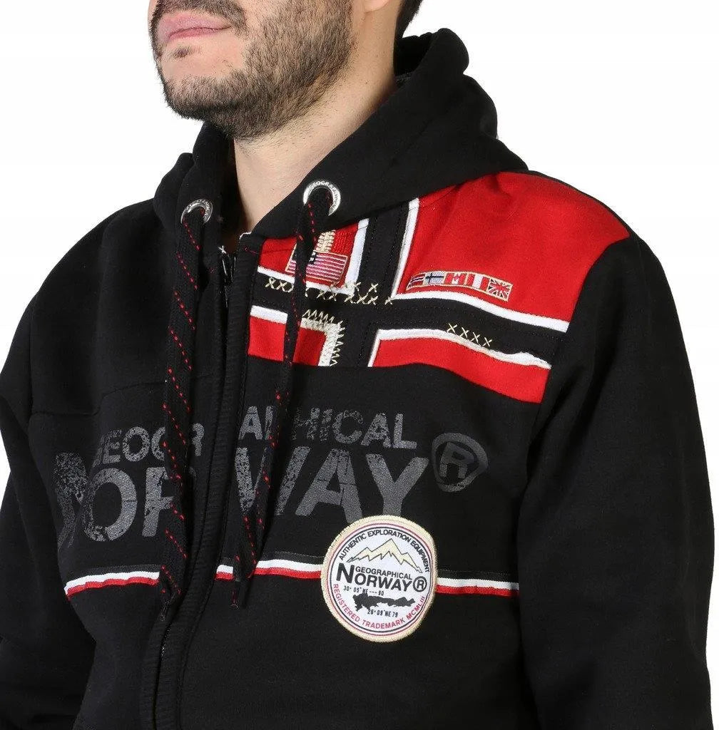Herren Kapuzenpullover Blau – GEOGRAPHICAL NORWAY