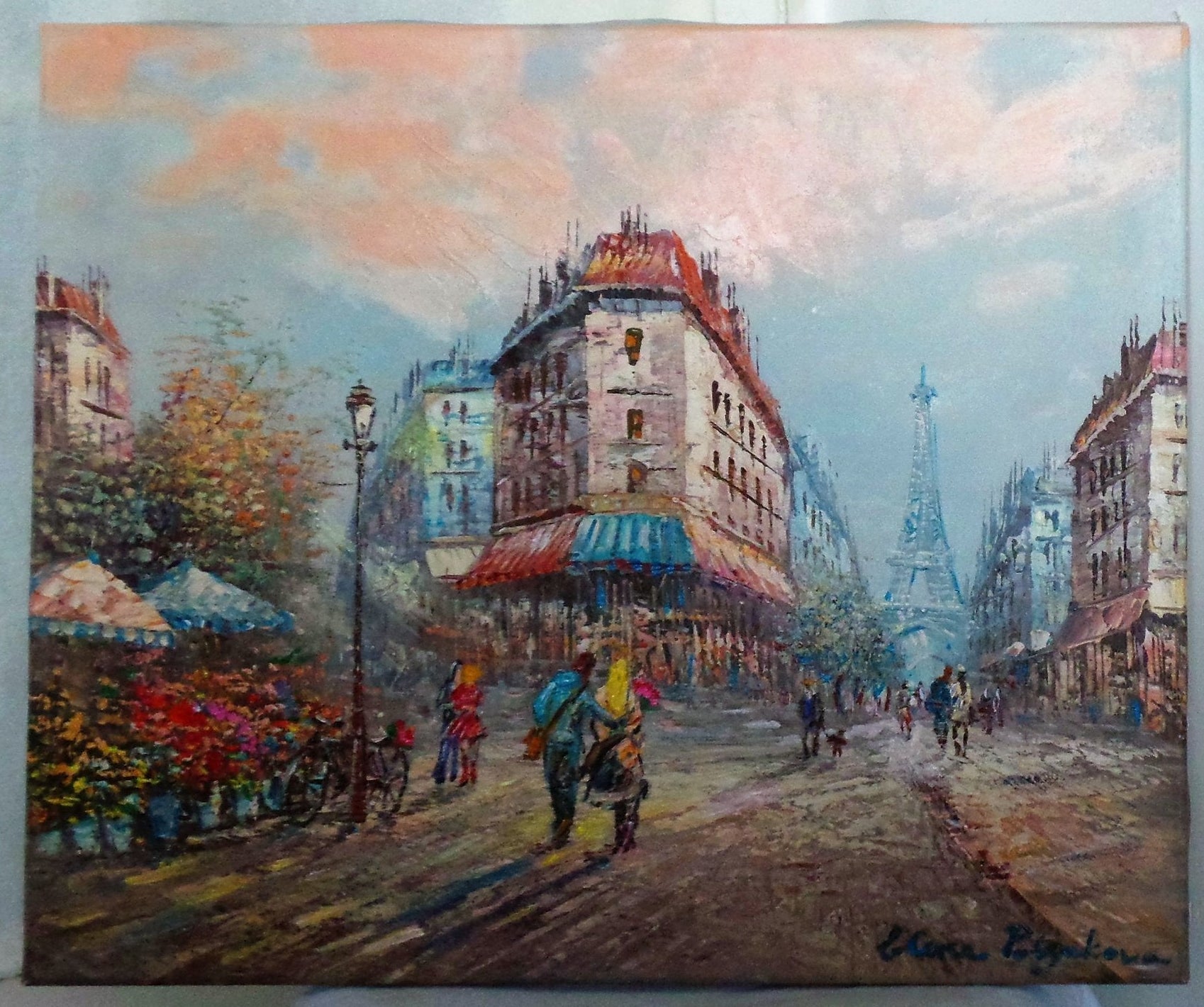 Original Acrylgemälde – Elena Polyakova „Morning in Paris“ – 50×60 cm Zweitbild