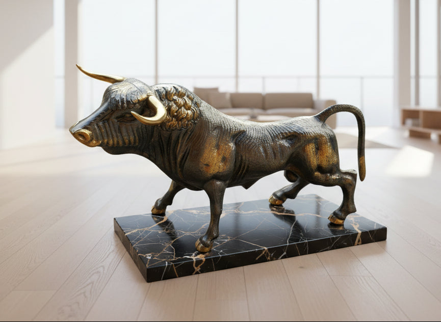 Bronzskulptur – Stier – 40×27×14 cm (5,8 kg) Hauptbild