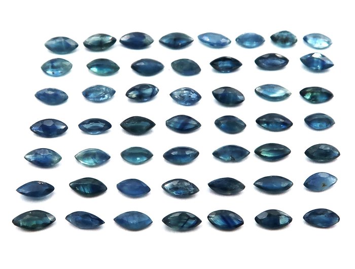 50 Stück Natürliche Saphire – 7,55 ct (Marquise-Schliff) Hauptbild