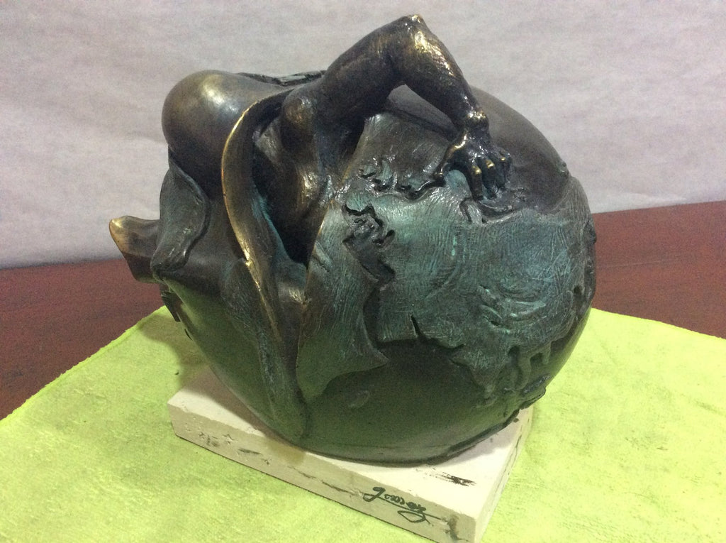 Bronzskulptur – Andrés Gómez „Origenes“ – 30×22×12 cm