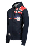 Herren Kapuzenpullover Blau – GEOGRAPHICAL NORWAY