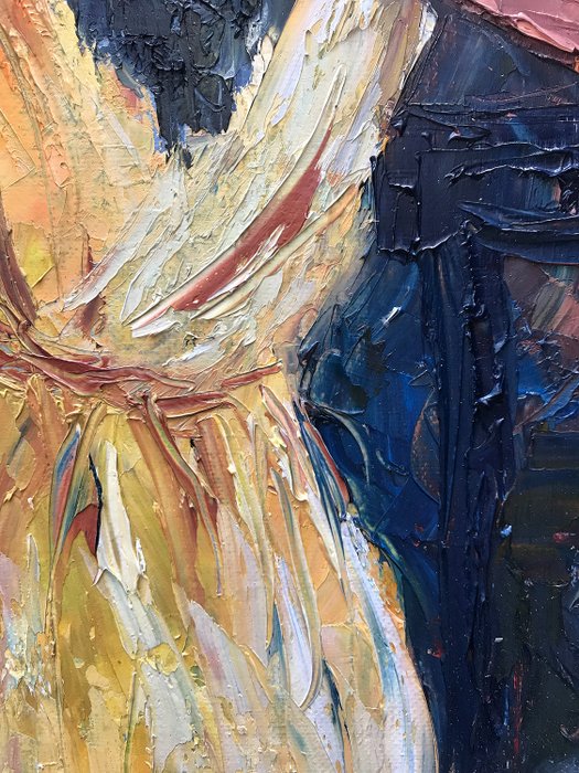 Original Ölgemälde – Claude Goument „Séduction“ – 41×27 cm Zweitbild