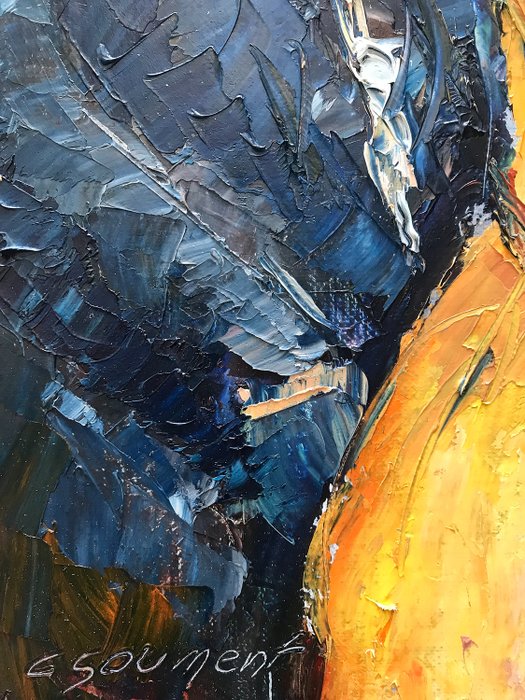 Original Ölgemälde – Claude Goument „Séduction“ – 41×27 cm