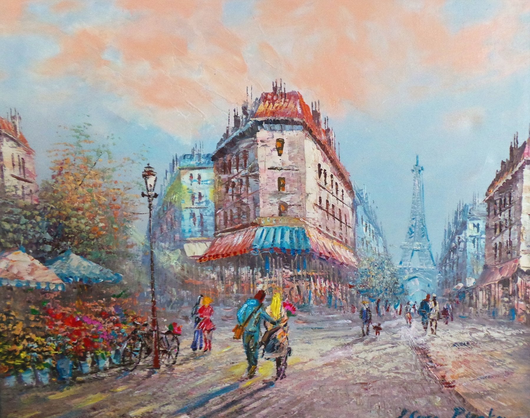 Original Acrylgemälde – Elena Polyakova „Morning in Paris“ – 50×60 cm Hauptbild