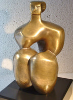 Bronzskulptur – Carlos Castanedo „Desomo“ – 22×12×12 cm