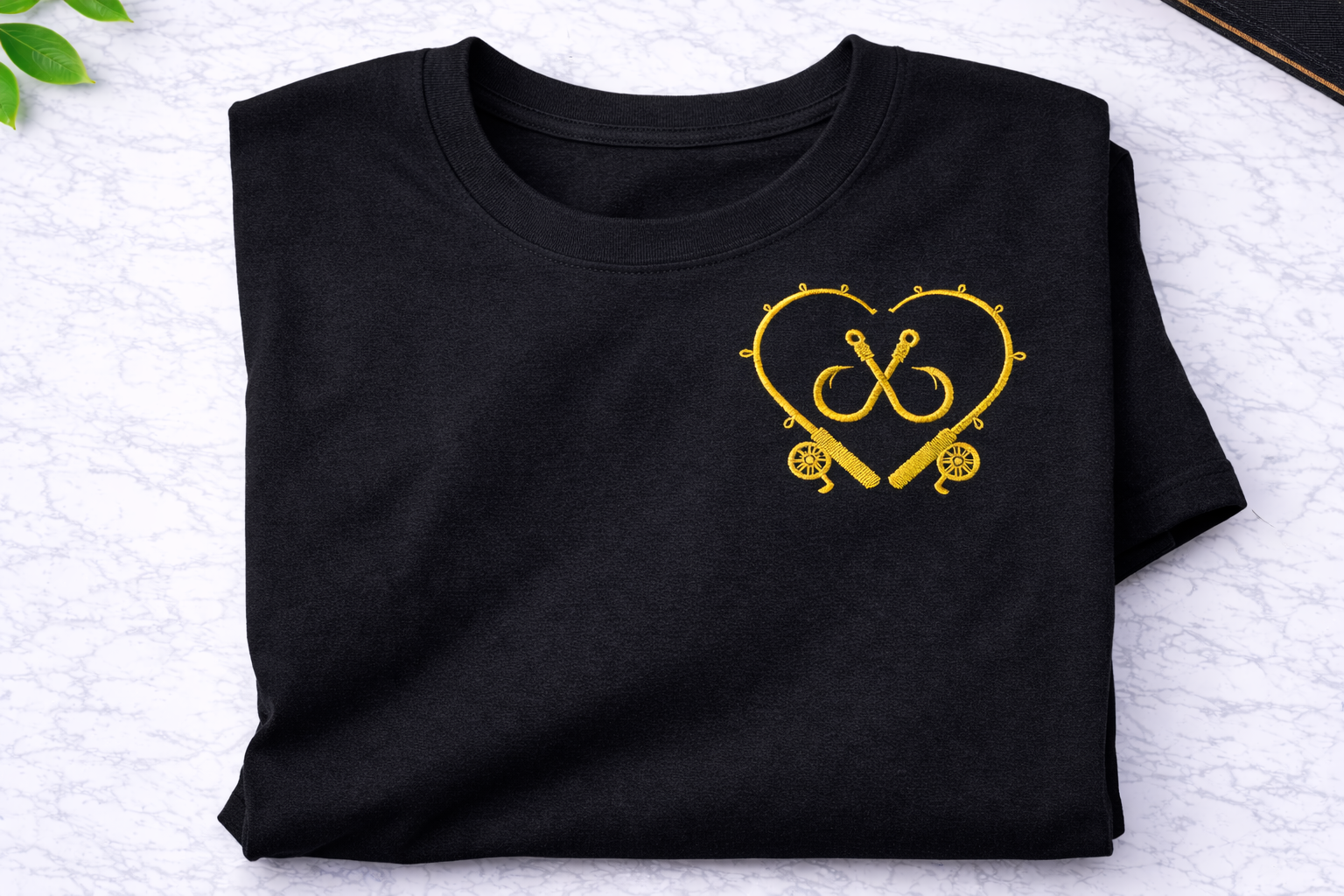 Karpfen Angler T-Shirt Bestickt - Geschenk für Fischer