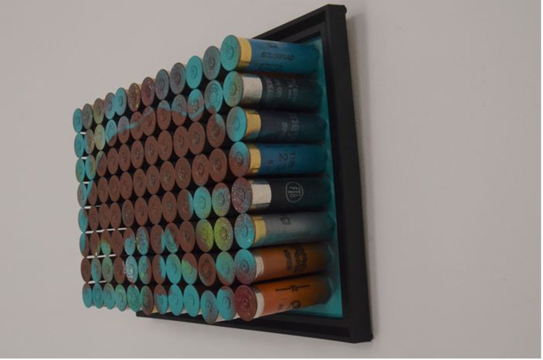 Original Mixed-Media Werk – Dine Chanima „Bullets for Art“ – 29×21×8 cm