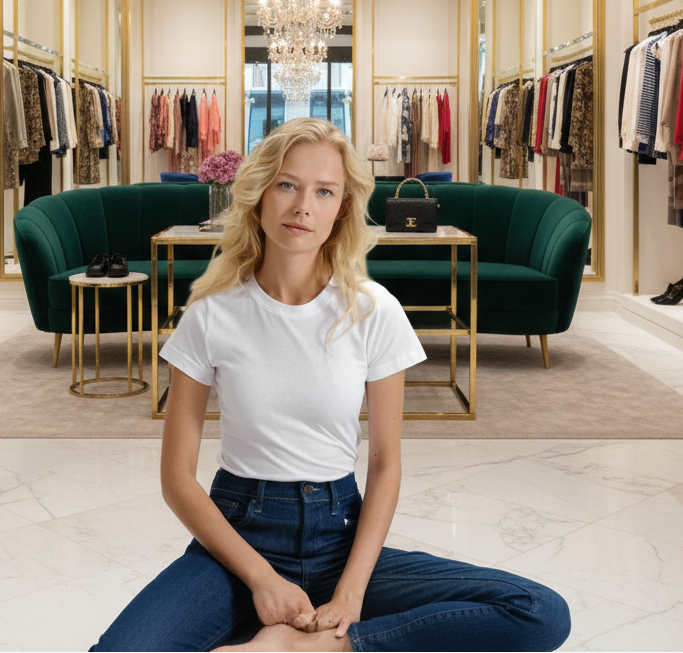 Damen Basic T-Shirt – Weich, Figurbetont & 100% Baumwolle Hauptbild