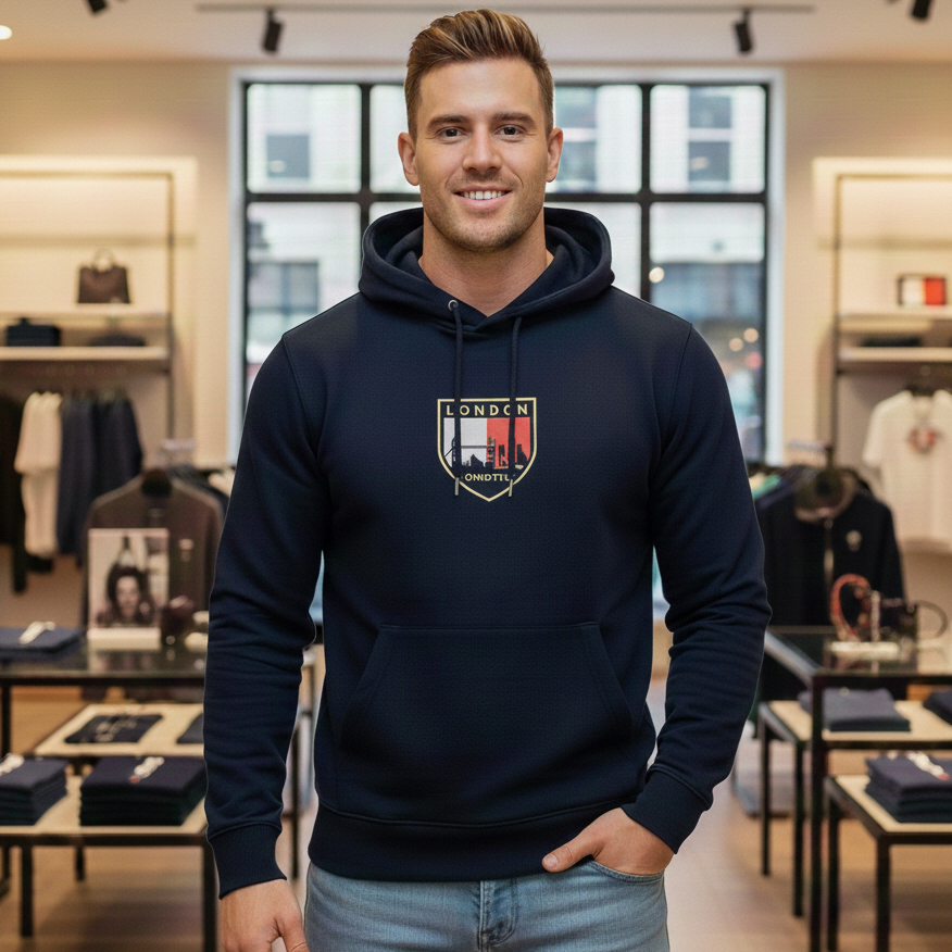 Herren Hoodie mit London-Logo "LONDSTYLE"