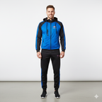 Herren Trainingsanzug LondStyle – Blau/Schwarz mit Kapuze