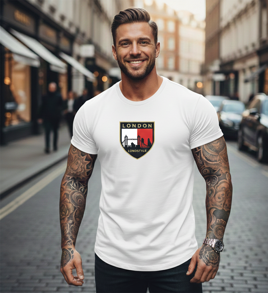 Herren T-Shirt mit London-Logo "LONDSTYLE" Hauptbild