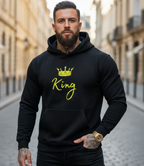 Bestickter Herren Hoodie „King“ – Made to Order