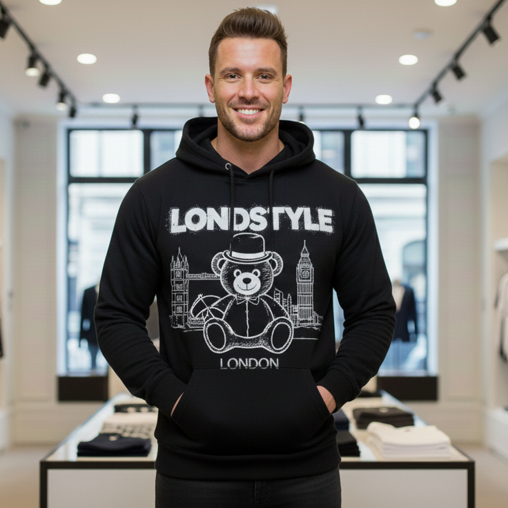 Herren Hoodie "London Teddy Edition"