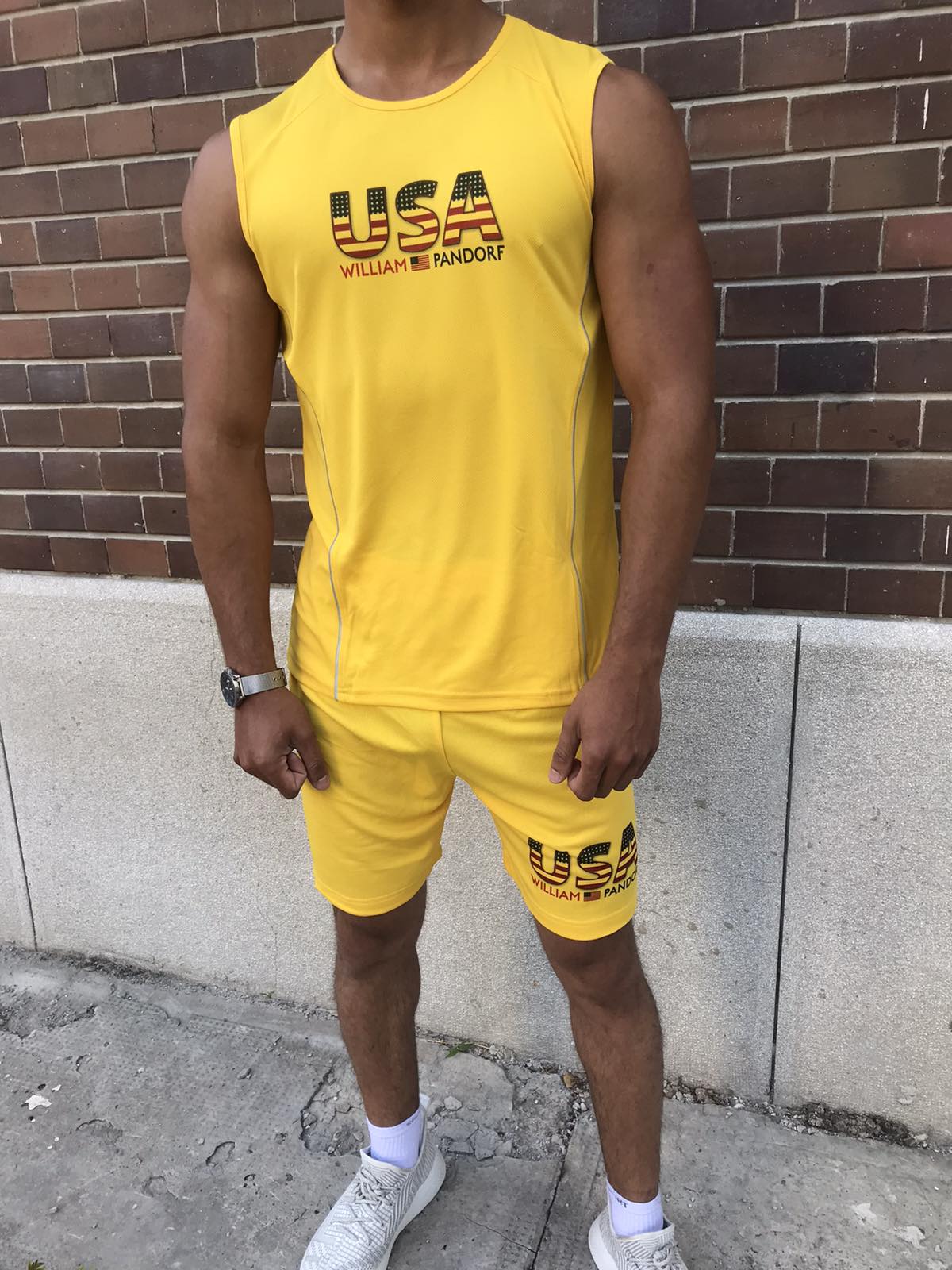 Herren Sport-Set USA – Funktionsshirt + Shorts