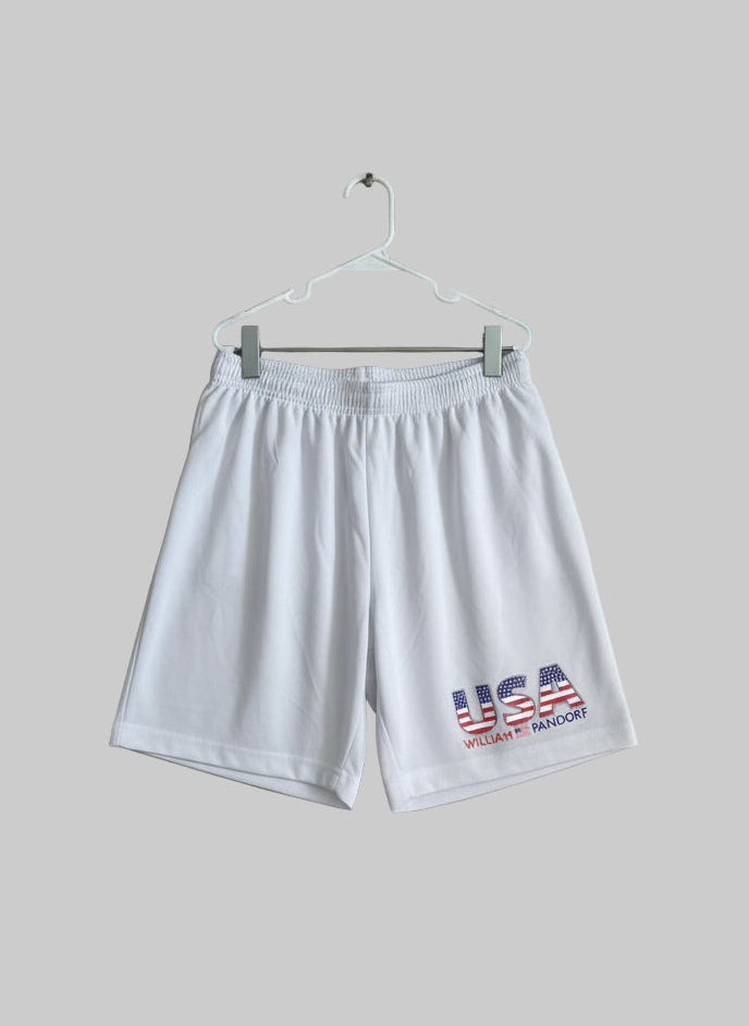 Herren Sport-Set USA – Tanktop & Shorts mit reflektierendem Streifen
