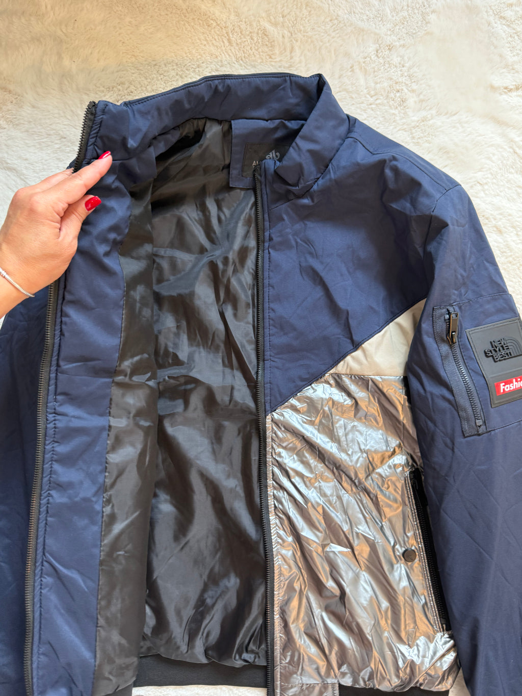 Herren Übergangsjacke – zweifarbig, leicht & modern