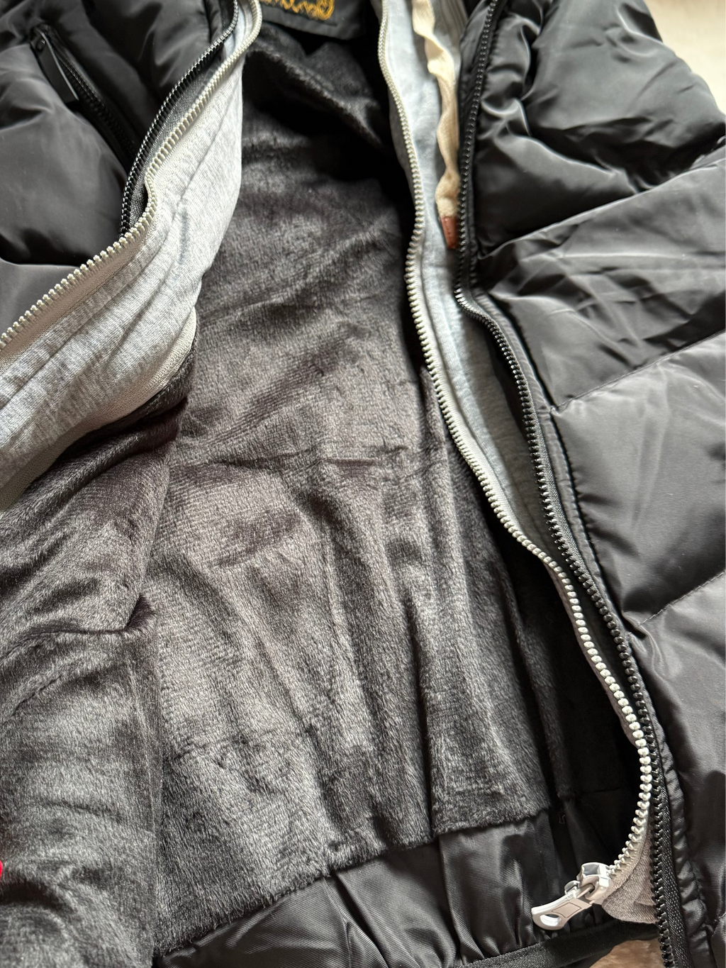 Herren warme Steppweste mit Kapuze – Schwarz