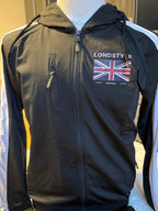 Herren Trainingsanzug LondStyle – Schwarz/Weiß mit Kapuze