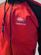 Herren Trainingsanzug LondStyle – Rot/Schwarz mit Kapuze