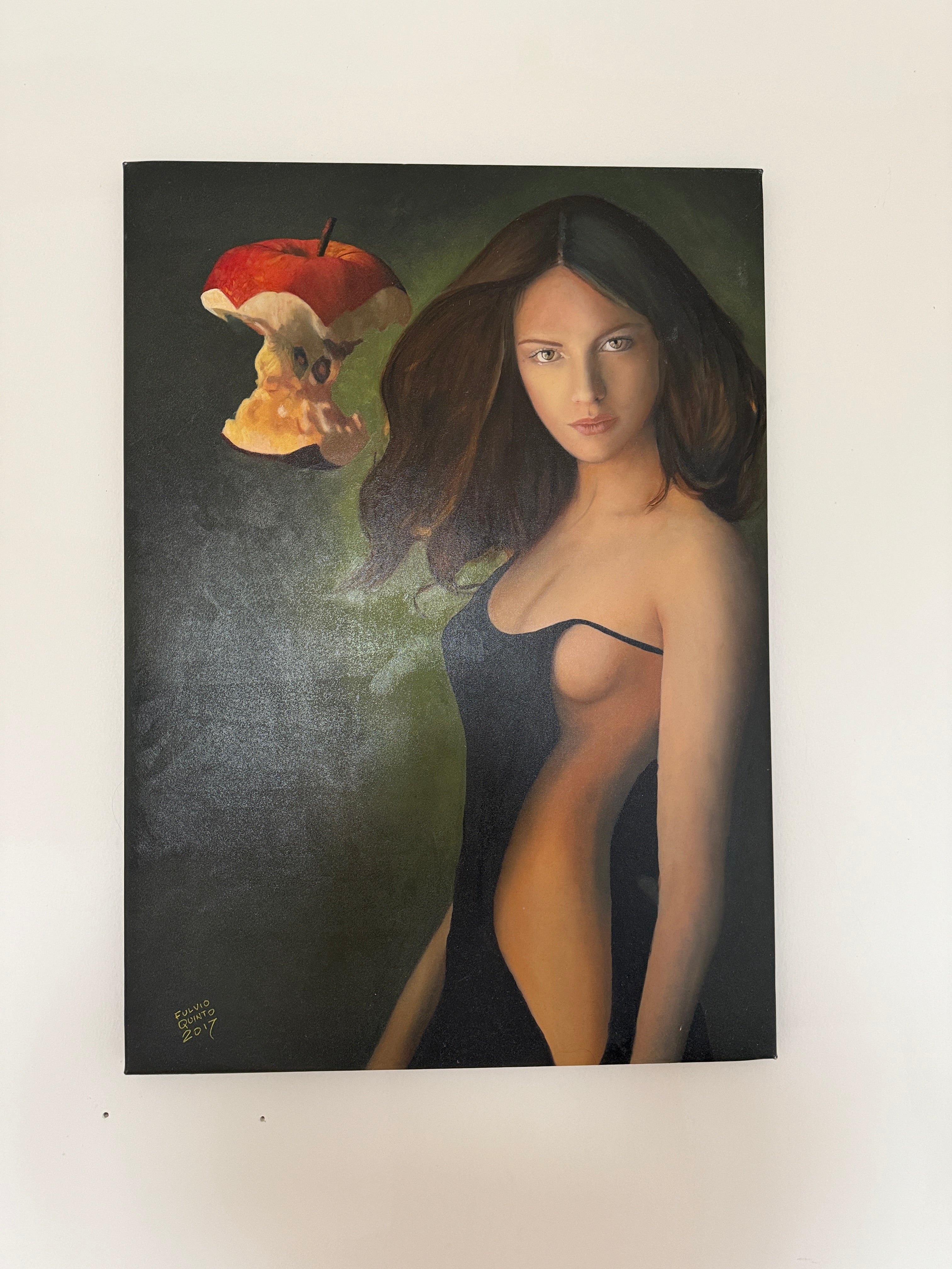 Fulvio Quinto „Una storia già vista“ – Original Öl & Acryl auf Leinwand 50×70 cm