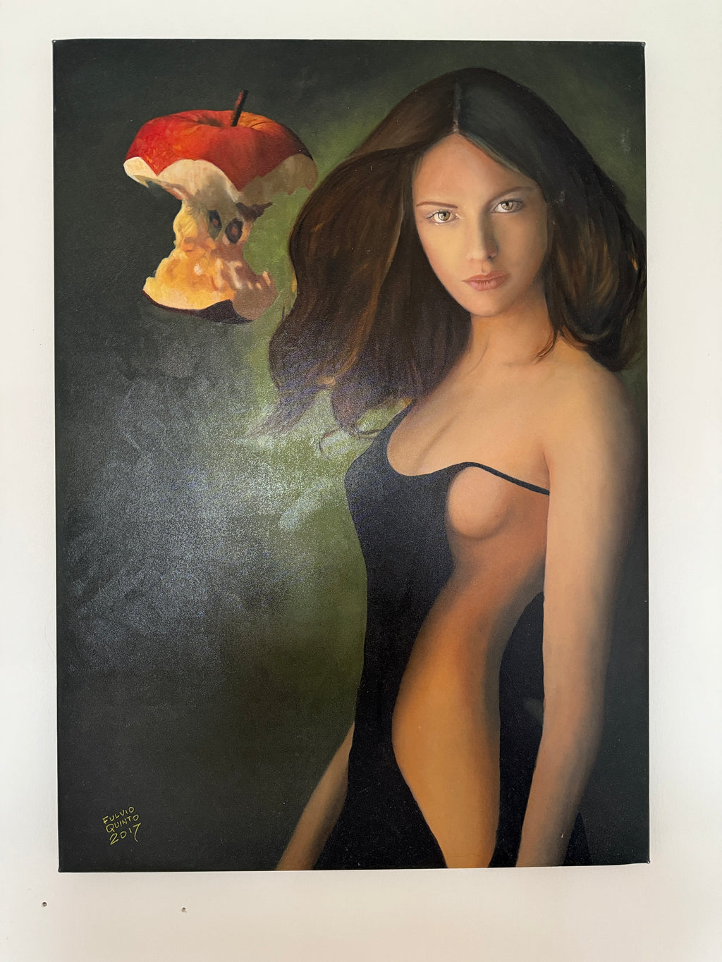 Fulvio Quinto „Una storia già vista“ – Original Öl & Acryl auf Leinwand 50×70 cm