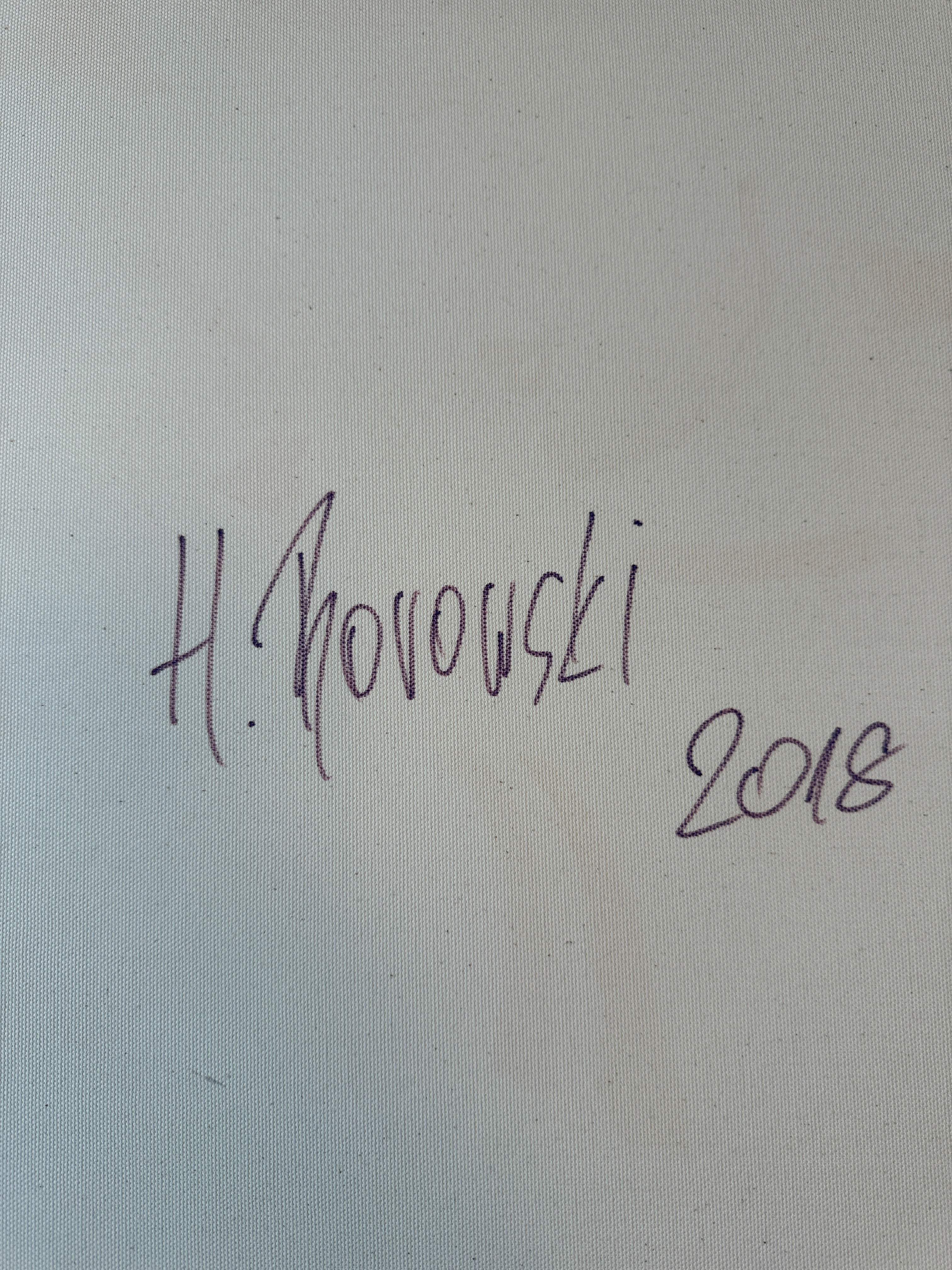 Modernes farbiges Gemälde Öl auf Leinwand Original abstraktes Porträt 50x60cm