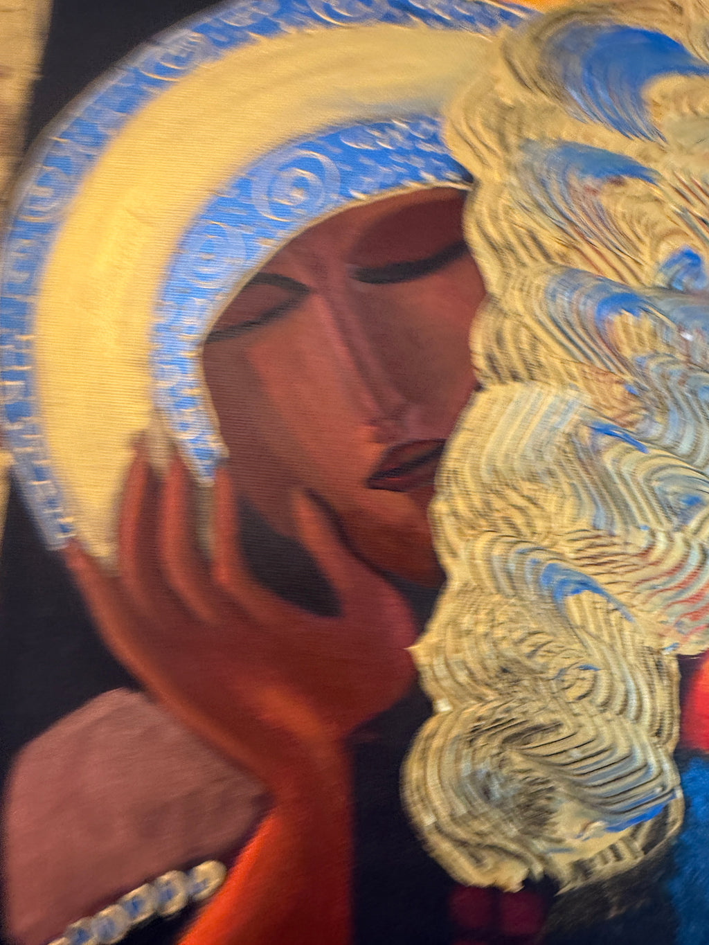 Modernes Acryl Gemälde auf Leinwand Original abstrakte Frauen 60x60cm