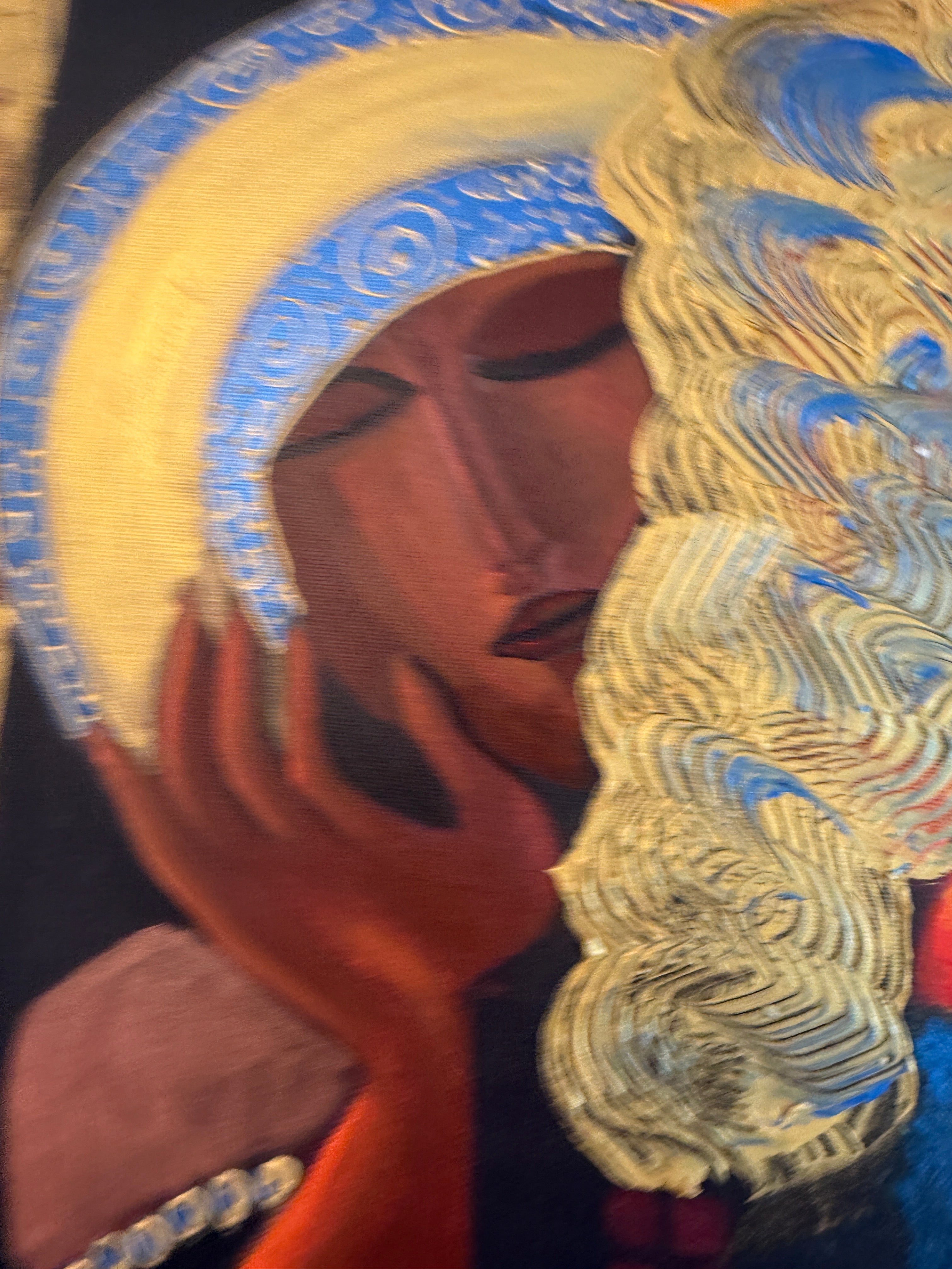 Modernes Acryl Gemälde auf Leinwand Original abstrakte Frauen 60x60cm