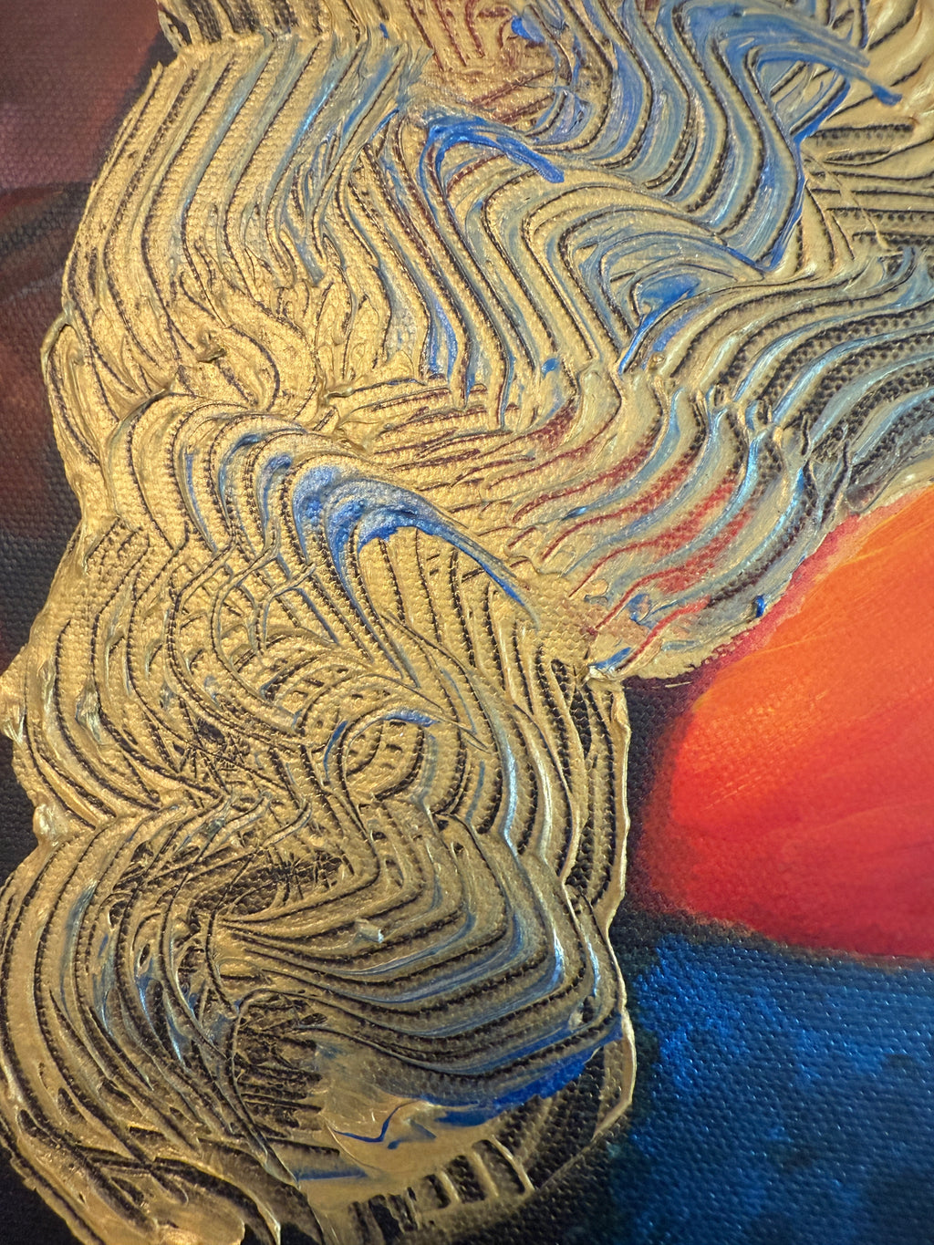 Modernes Acryl Gemälde auf Leinwand Original abstrakte Frauen 60x60cm