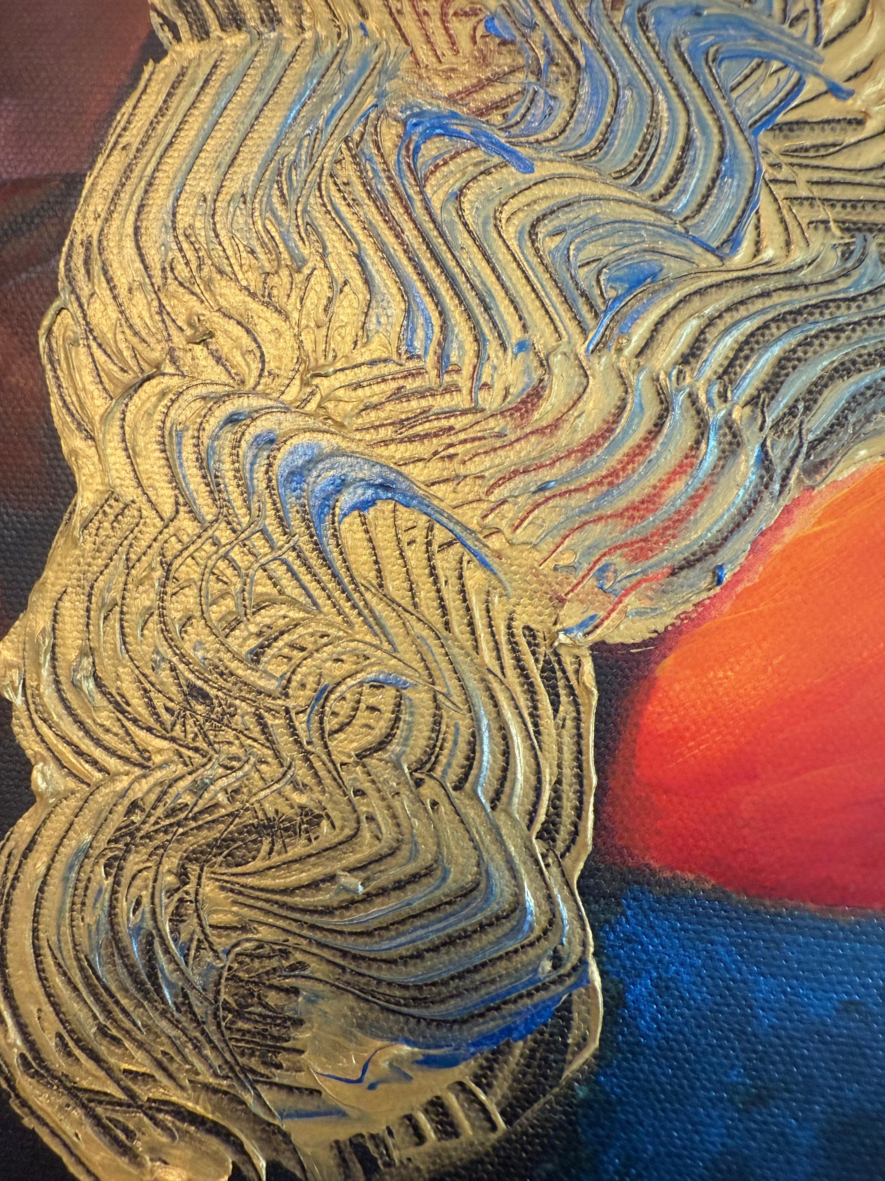 Modernes Acryl Gemälde auf Leinwand Original abstrakte Frauen 60x60cm