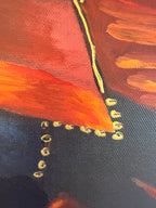 Modernes Acryl Gemälde auf Leinwand Original abstrakte Frauen 60x60cm