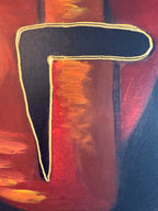 Modernes Acryl Gemälde auf Leinwand Original abstrakte Frauen 60x60cm