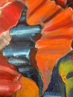 Original Ölgemälde – „The Poppy Lady“ – Teresa Kluszczyńska – 70×50 cm