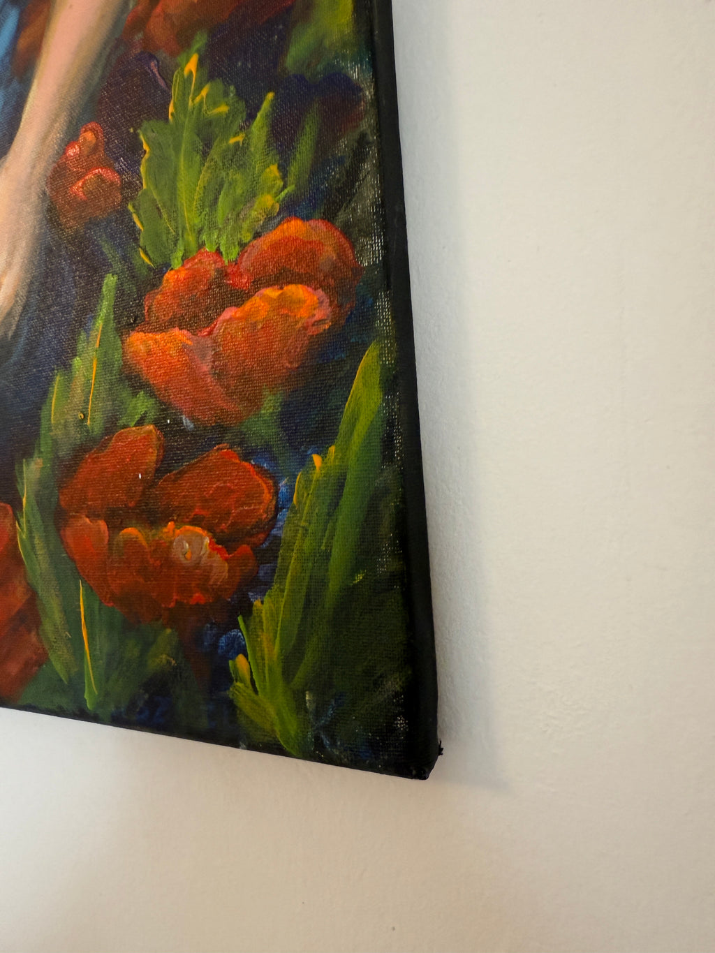 Original Ölgemälde – „The Poppy Lady“ – Teresa Kluszczyńska – 70×50 cm