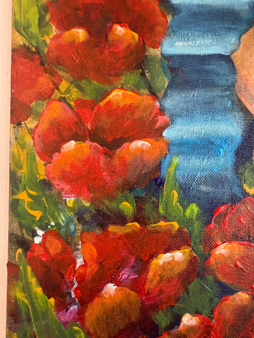 Original Ölgemälde – „The Poppy Lady“ – Teresa Kluszczyńska – 70×50 cm