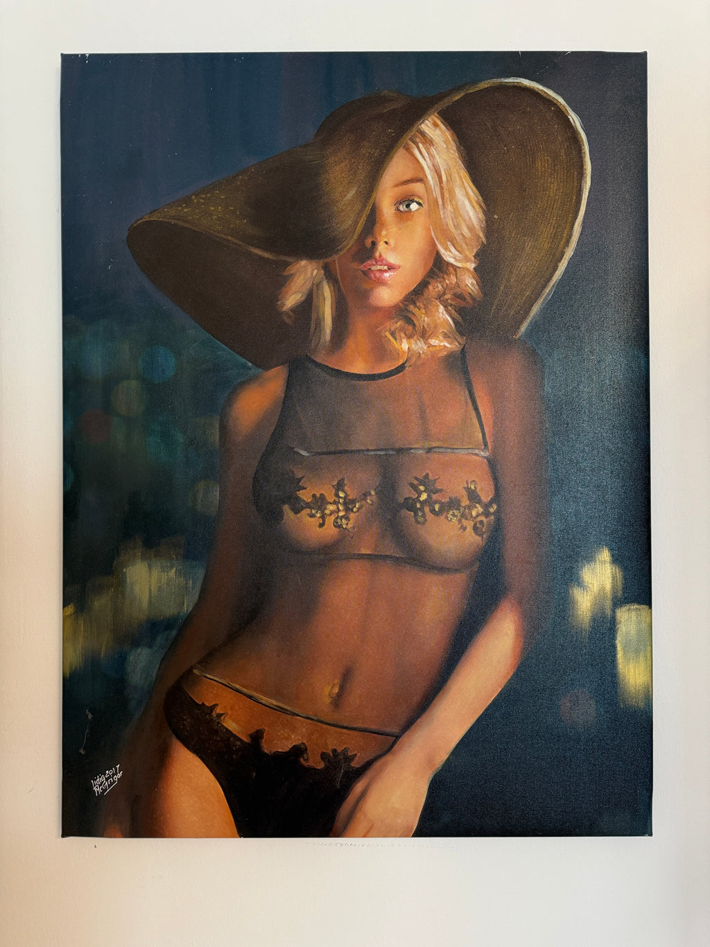 Italienisches Frauenporträt – Original Ölgemälde von Lidia McGrigor 80×60 cm