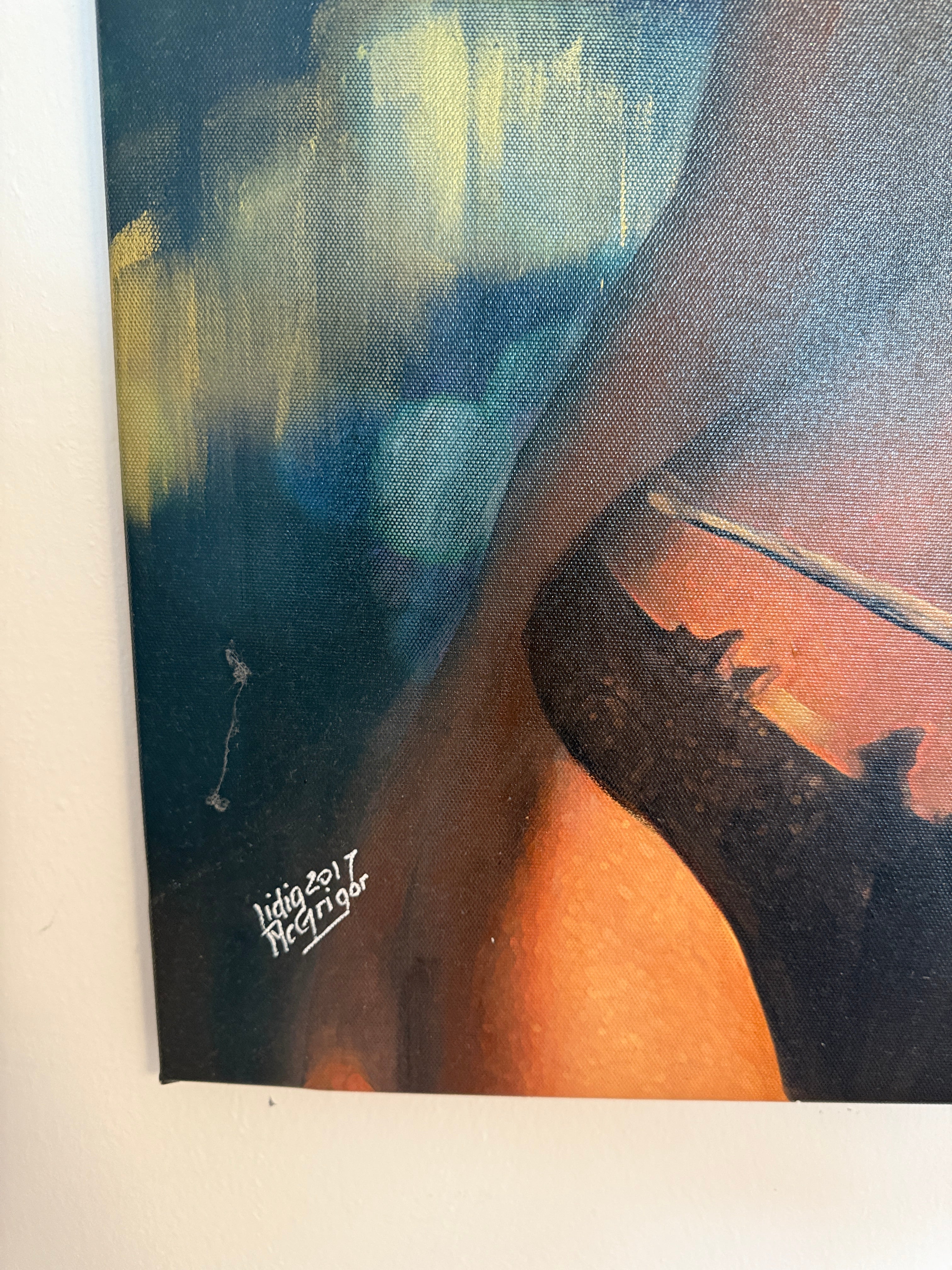 Italienisches Frauenporträt – Original Ölgemälde von Lidia McGrigor 80×60 cm