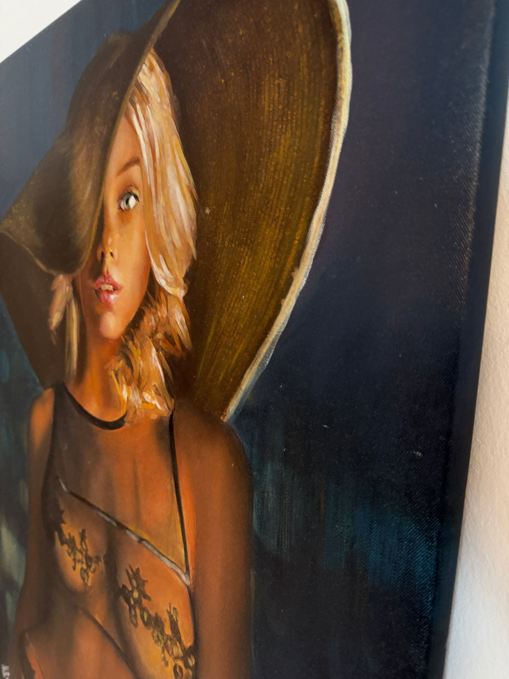 Italienisches Frauenporträt – Original Ölgemälde von Lidia McGrigor 80×60 cm