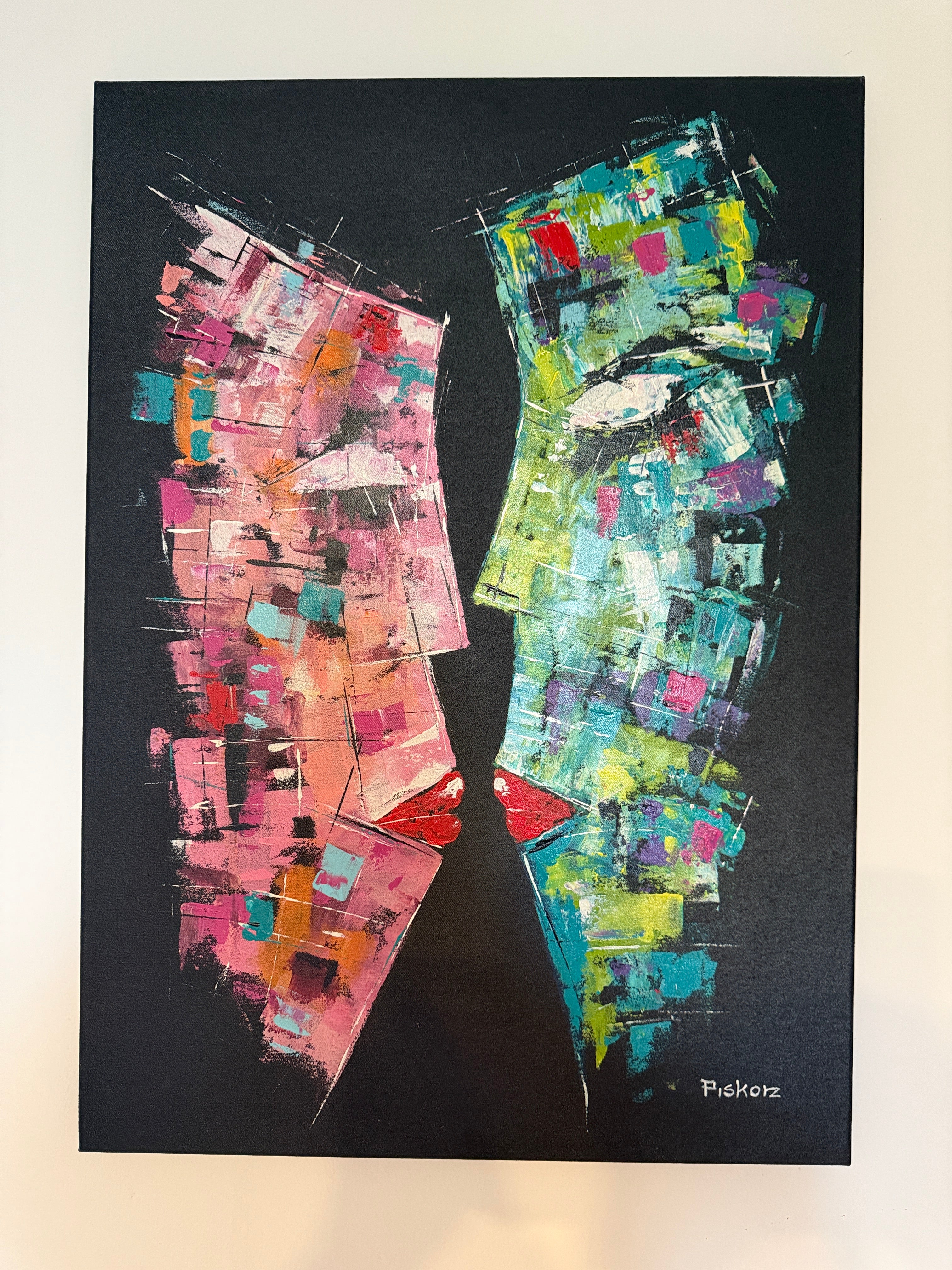 Original Gemälde „Look“ – Piotr Piskorz, Acryl auf Leinwand 70×50 cm, Hauptbild