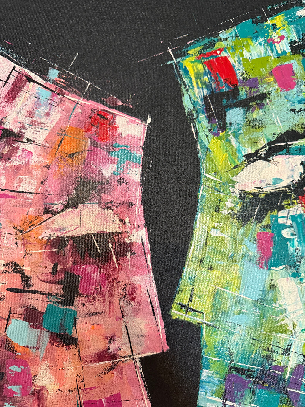 Original Gemälde „Look“ – Piotr Piskorz, Acryl auf Leinwand 70×50 cm,