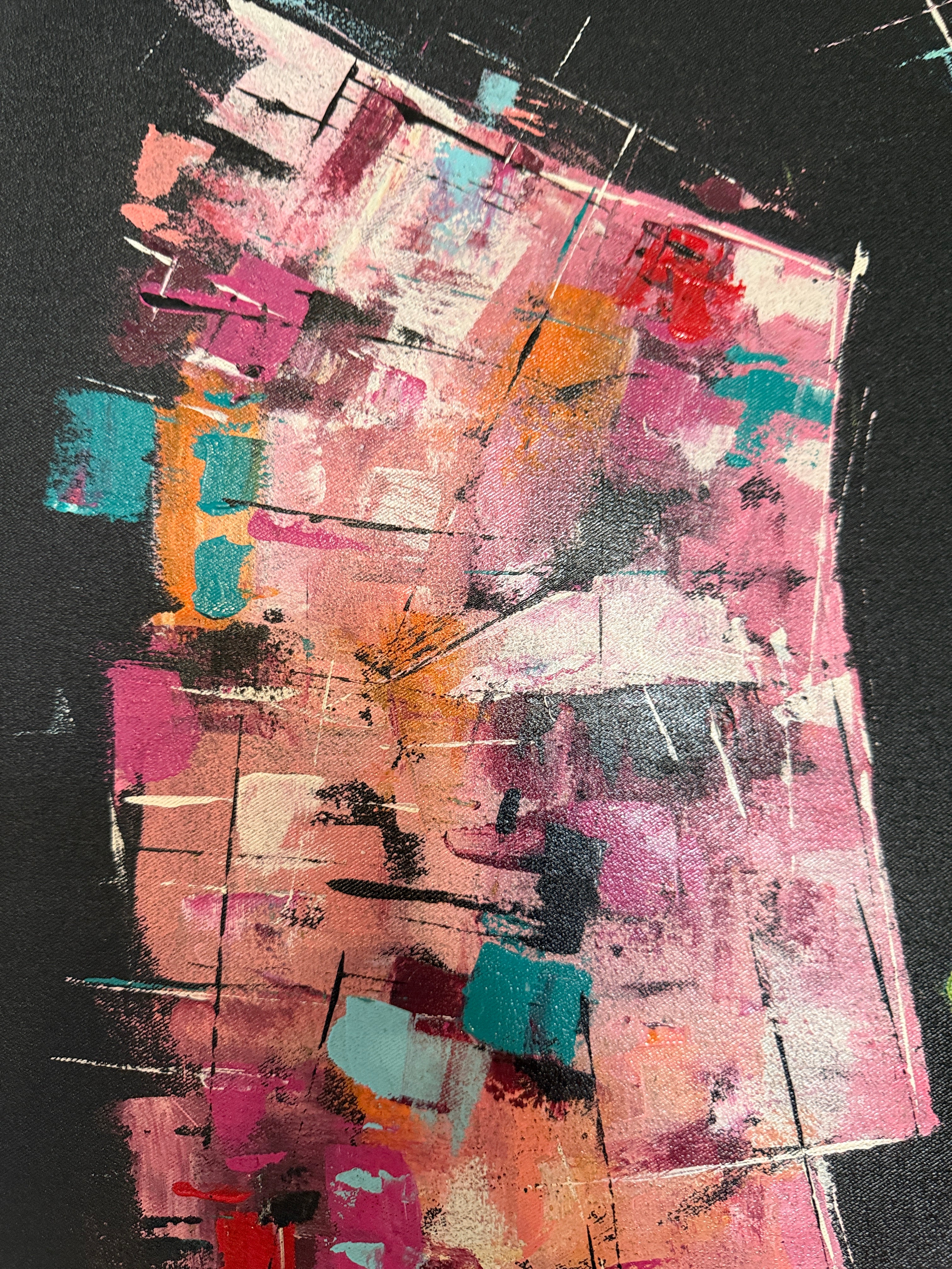 Original Gemälde „Look“ – Piotr Piskorz, Acryl auf Leinwand 70×50 cm,